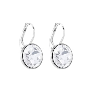 Foto 3 | Pendientes Swarovski Bella Circulares Con Cristales Transparentes Rodio - Venta Internacional.