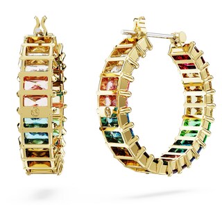 Foto 4 | Pendientes De Aro Swarovski Matrix Con Piedras Multicolores - Venta Internacional.