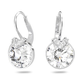 Foto 1 | Pendientes Swarovski Bella Drop Con Cristales Blancos Rodiados - Venta Internacional.