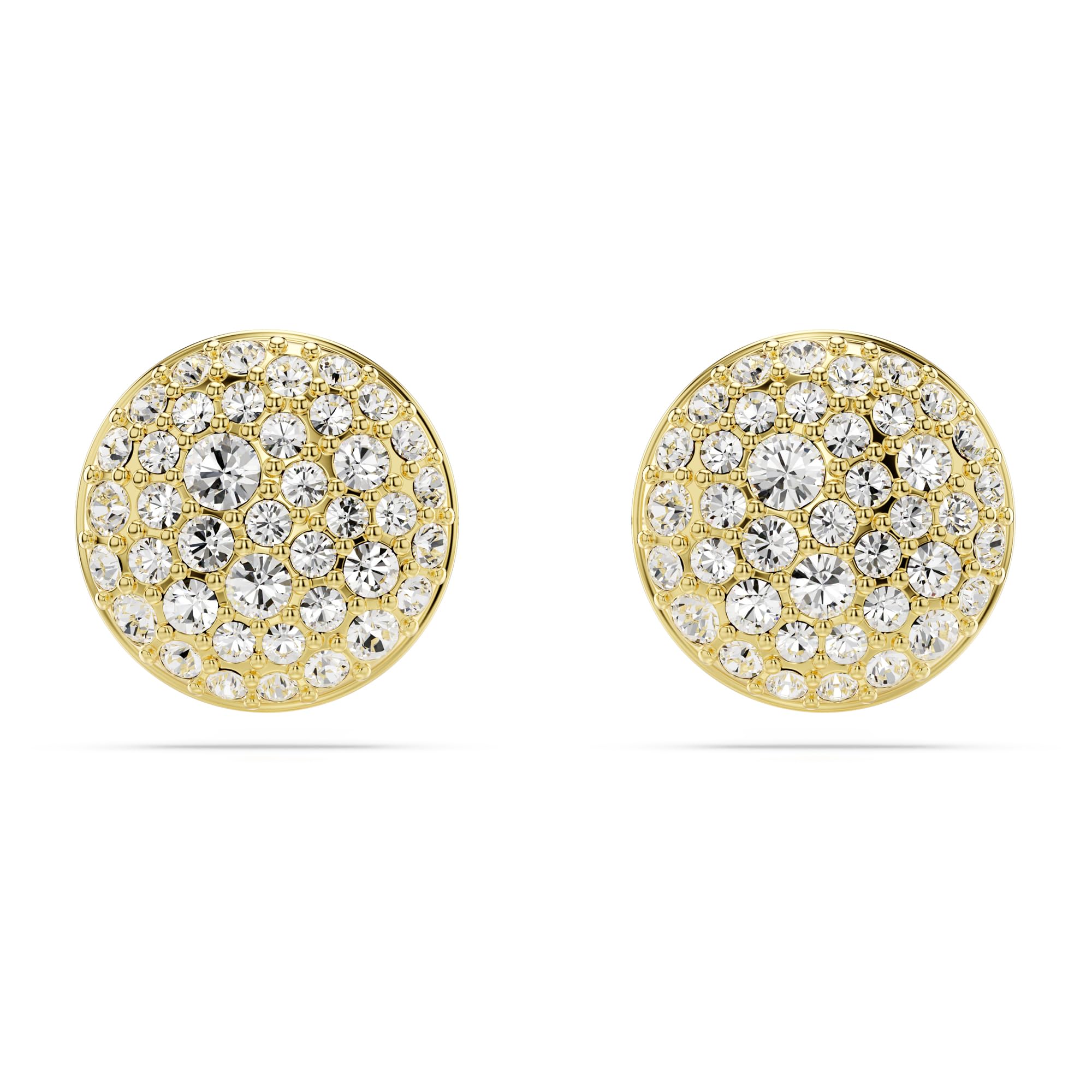 Foto 1 | Pendientes De Tuerca Swarovski Con Diseño Meteora Meteor, Tono Dorado - Venta Internacional.