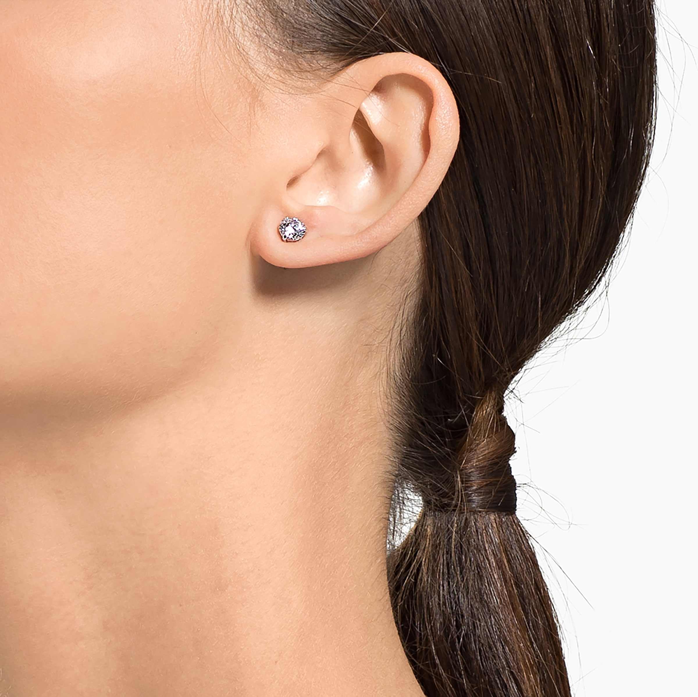 Foto 5 | Pendientes Perforados Swarovski Attract Con Cristales De Talla Redonda - Venta Internacional.