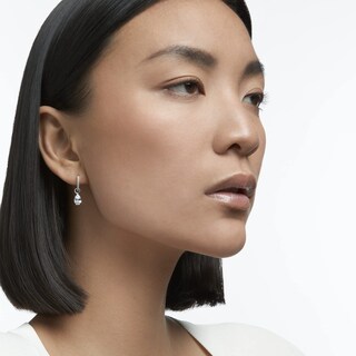 Foto 3 | Pendientes Swarovski Stilla Attract En Forma De Miniaro Con Cristal Transparente - Venta Internacional.
