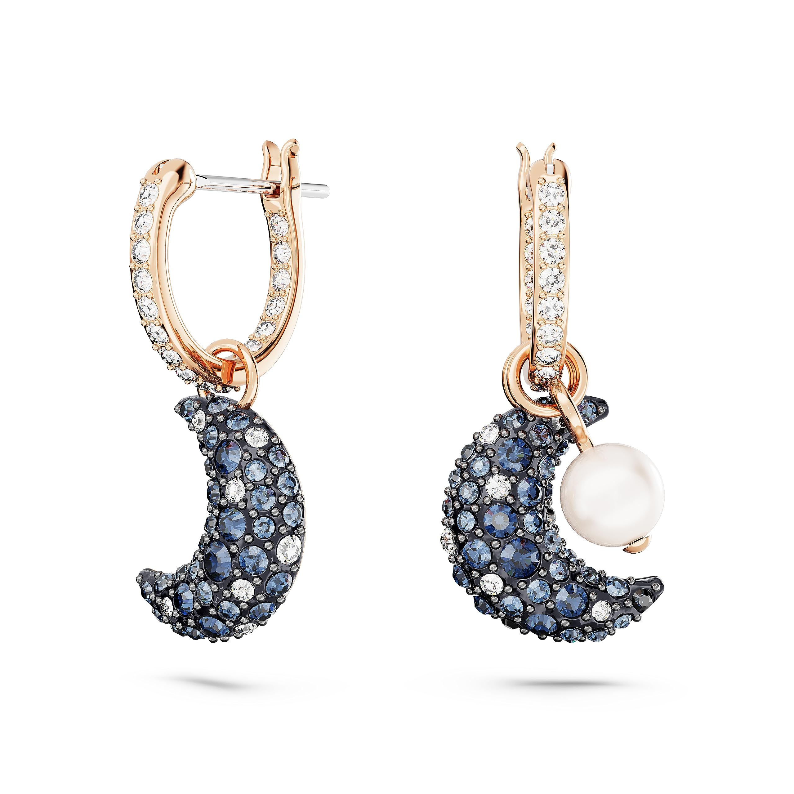 Foto 1 | Pendientes Swarovski Sublima Moon Multicolor En Tono Oro Rosa - Venta Internacional.