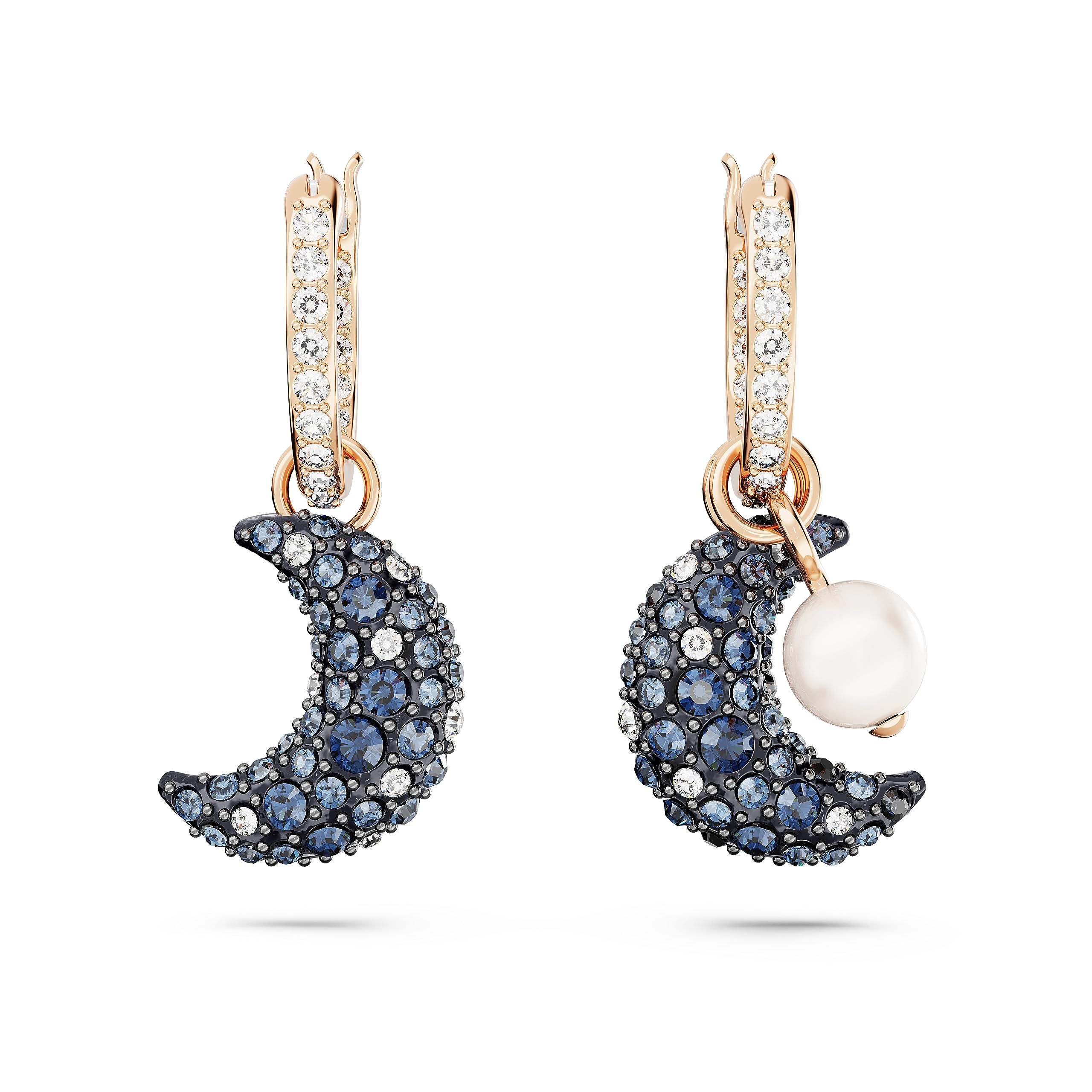 Foto 2 | Pendientes Swarovski Sublima Moon Multicolor En Tono Oro Rosa - Venta Internacional.