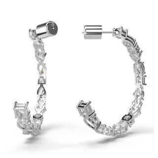 Foto 4 | Pendientes De Aro Swarovski Mesmera Con Piedras Transparentes De Talla Mixta - Venta Internacional.