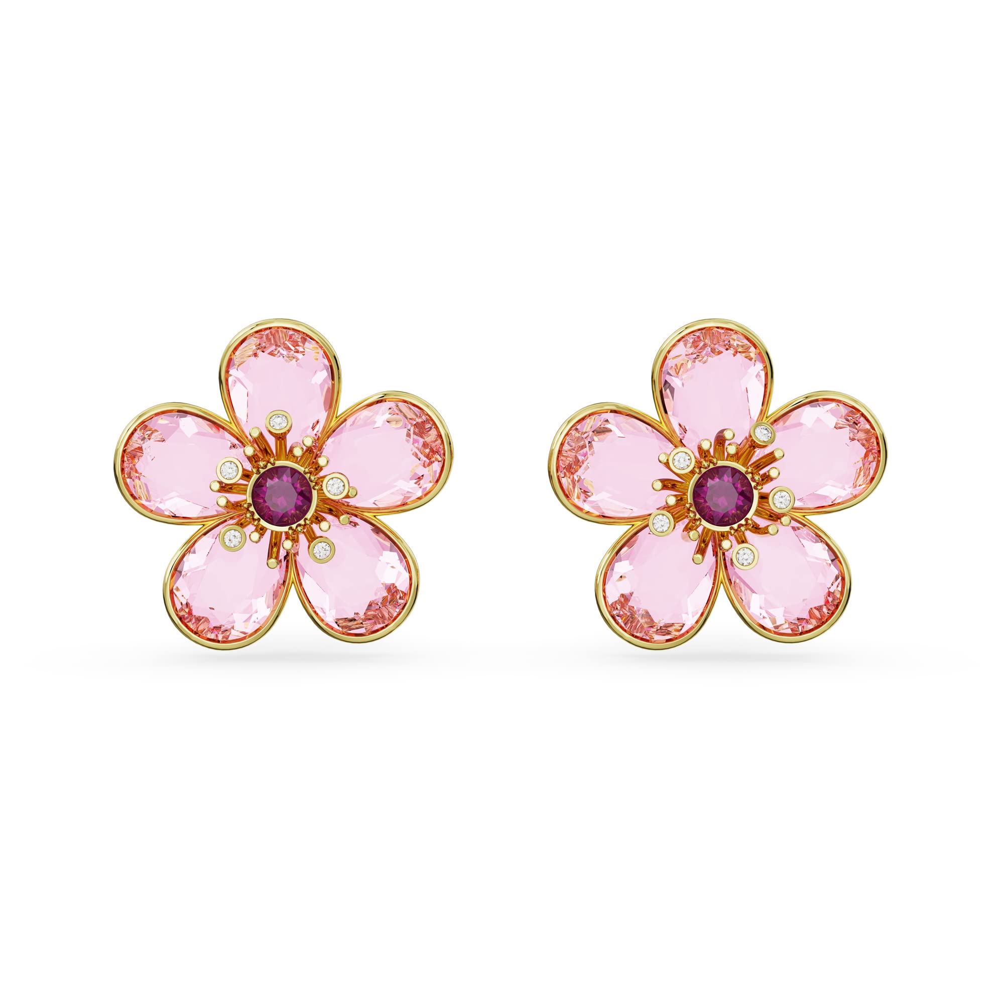 Foto 2 pulgar | Pendientes Swarovski Idyllia Con Motivo De Flores Rosas - Venta Internacional.