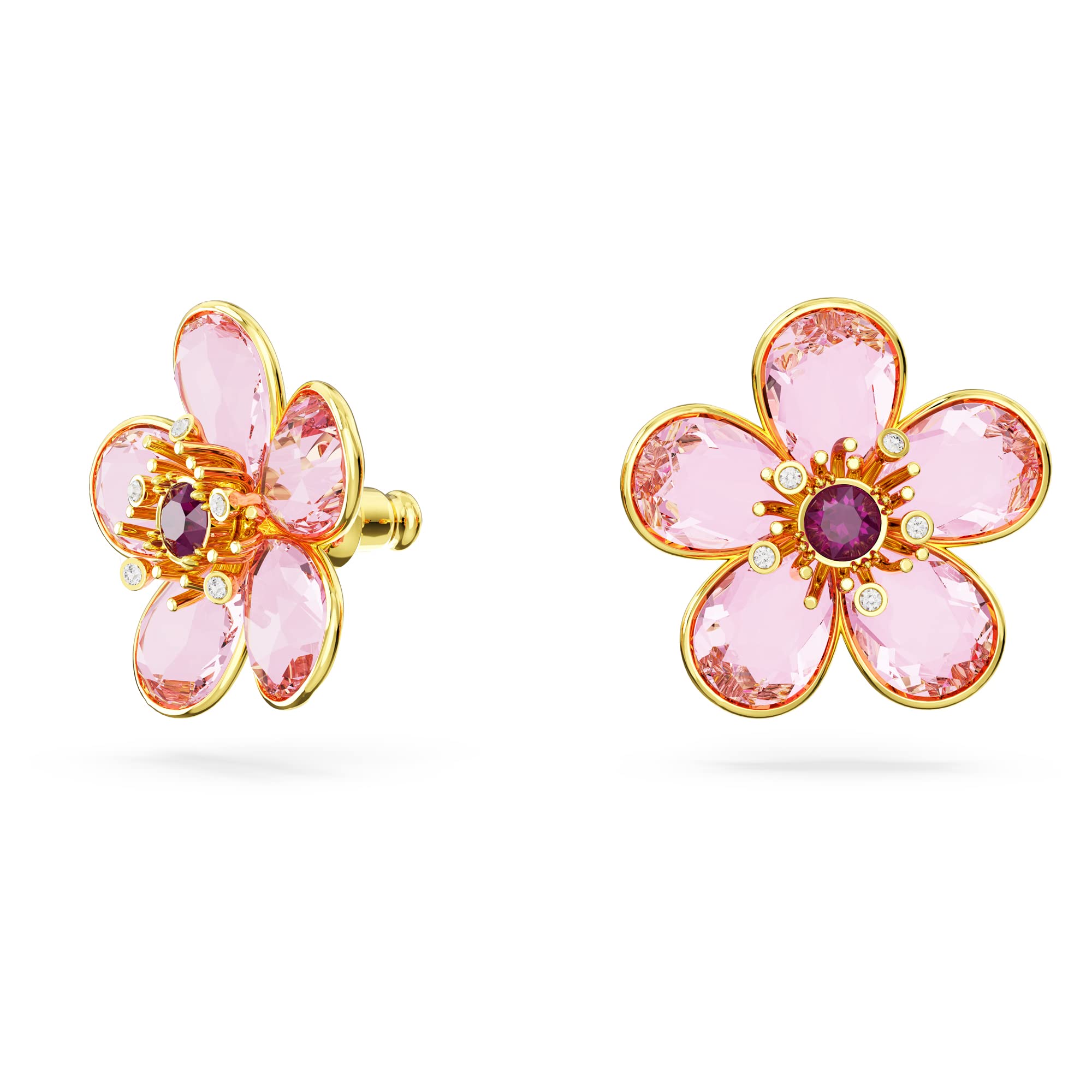 Foto 3 pulgar | Pendientes Swarovski Idyllia Con Motivo De Flores Rosas - Venta Internacional.
