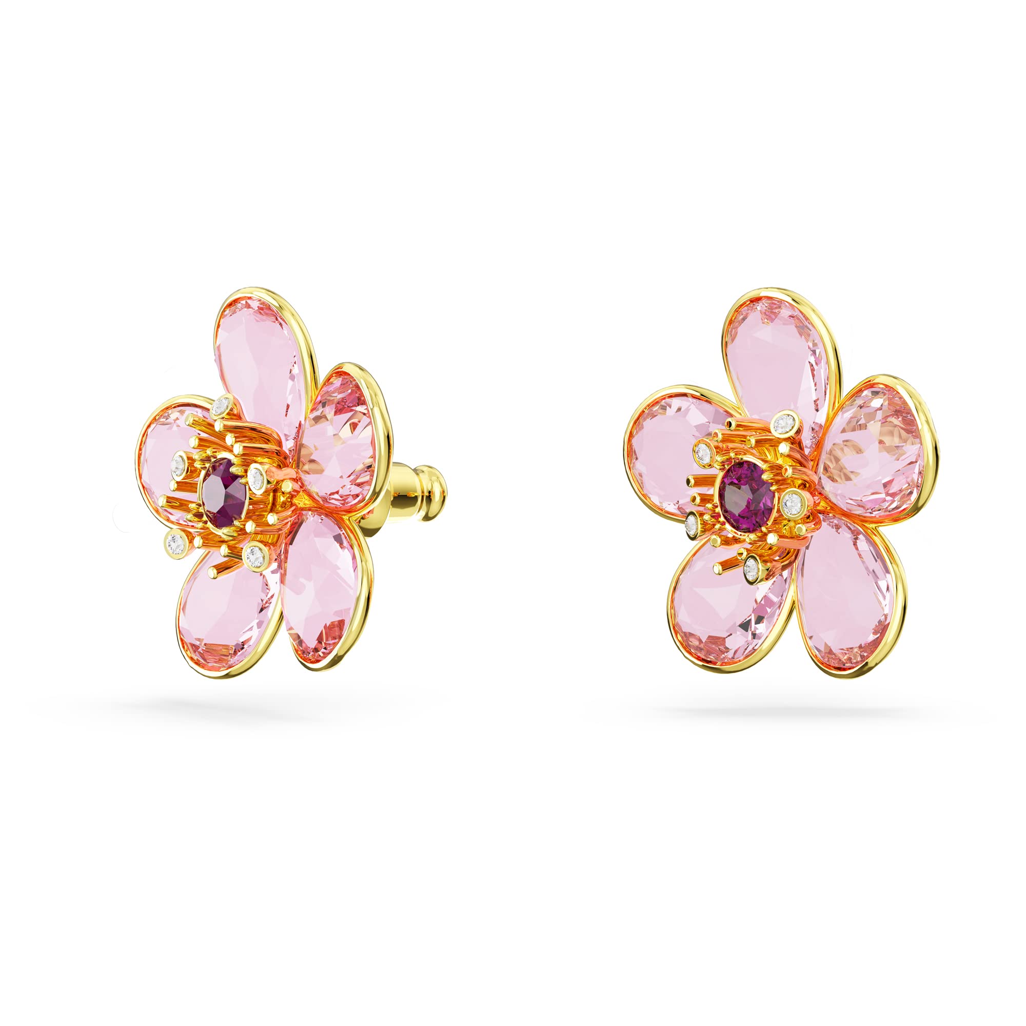 Foto 4 pulgar | Pendientes Swarovski Idyllia Con Motivo De Flores Rosas - Venta Internacional.