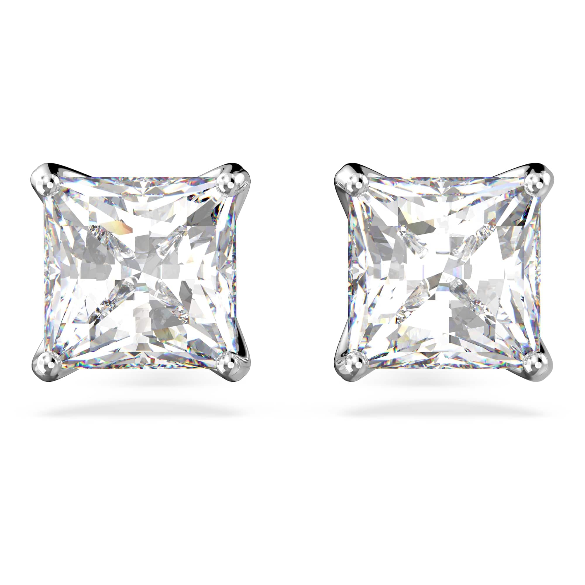 Foto 2 pulgar | Pendientes Cuadrados Swarovski Attract Con Cristales Transparentes - Venta Internacional.