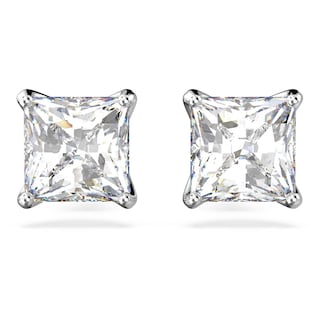 Foto 1 | Pendientes Cuadrados Swarovski Attract Con Cristales Transparentes - Venta Internacional.