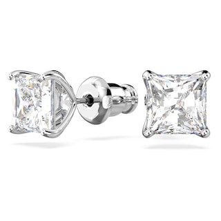 Foto 2 | Pendientes Cuadrados Swarovski Attract Con Cristales Transparentes - Venta Internacional.