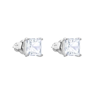 Foto 3 | Pendientes Cuadrados Swarovski Attract Con Cristales Transparentes - Venta Internacional.