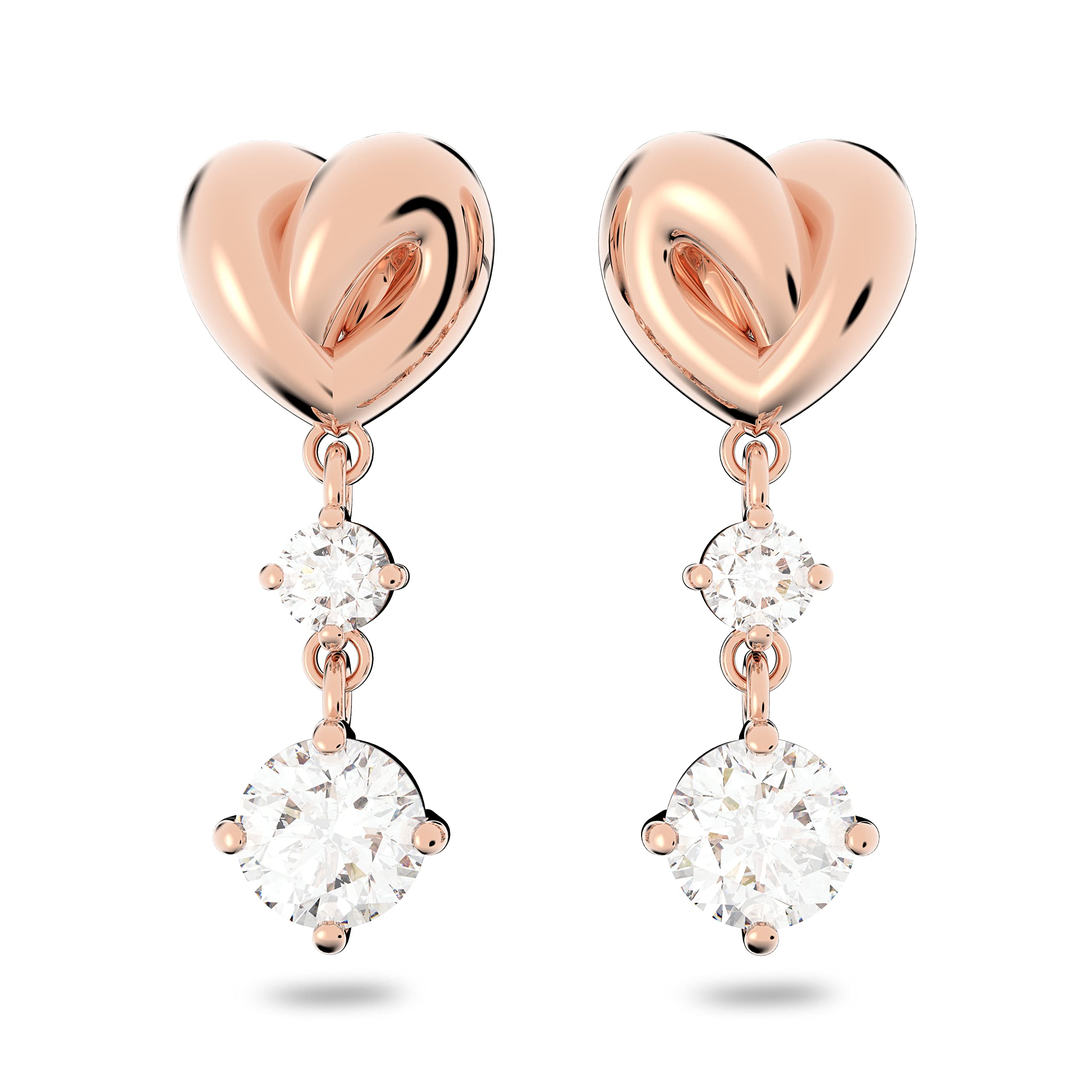Foto 2 pulgar | Pendientes Swarovski Lifelong Heart Drop Con Cristal Blanco - Venta Internacional.