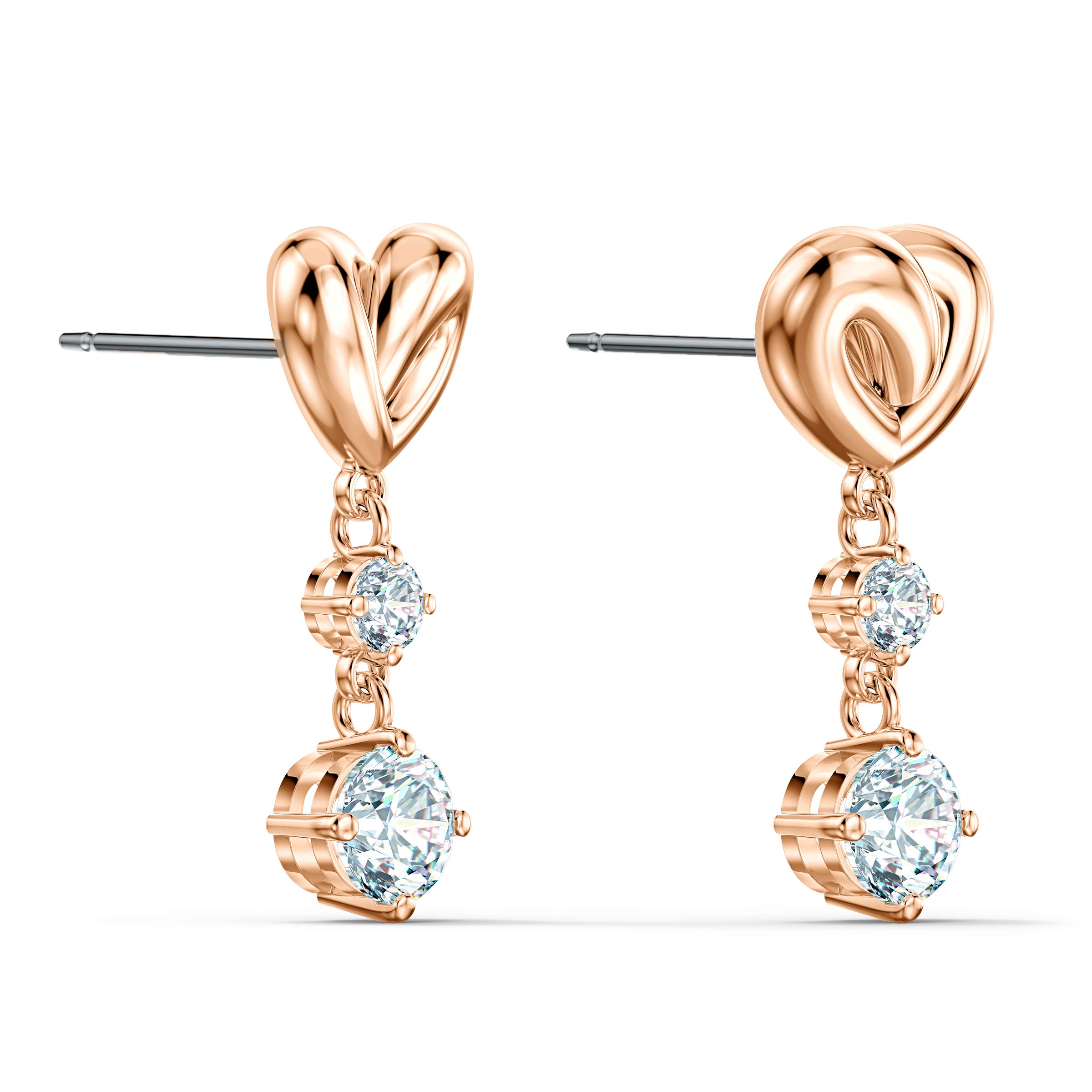 Foto 3 pulgar | Pendientes Swarovski Lifelong Heart Drop Con Cristal Blanco - Venta Internacional.