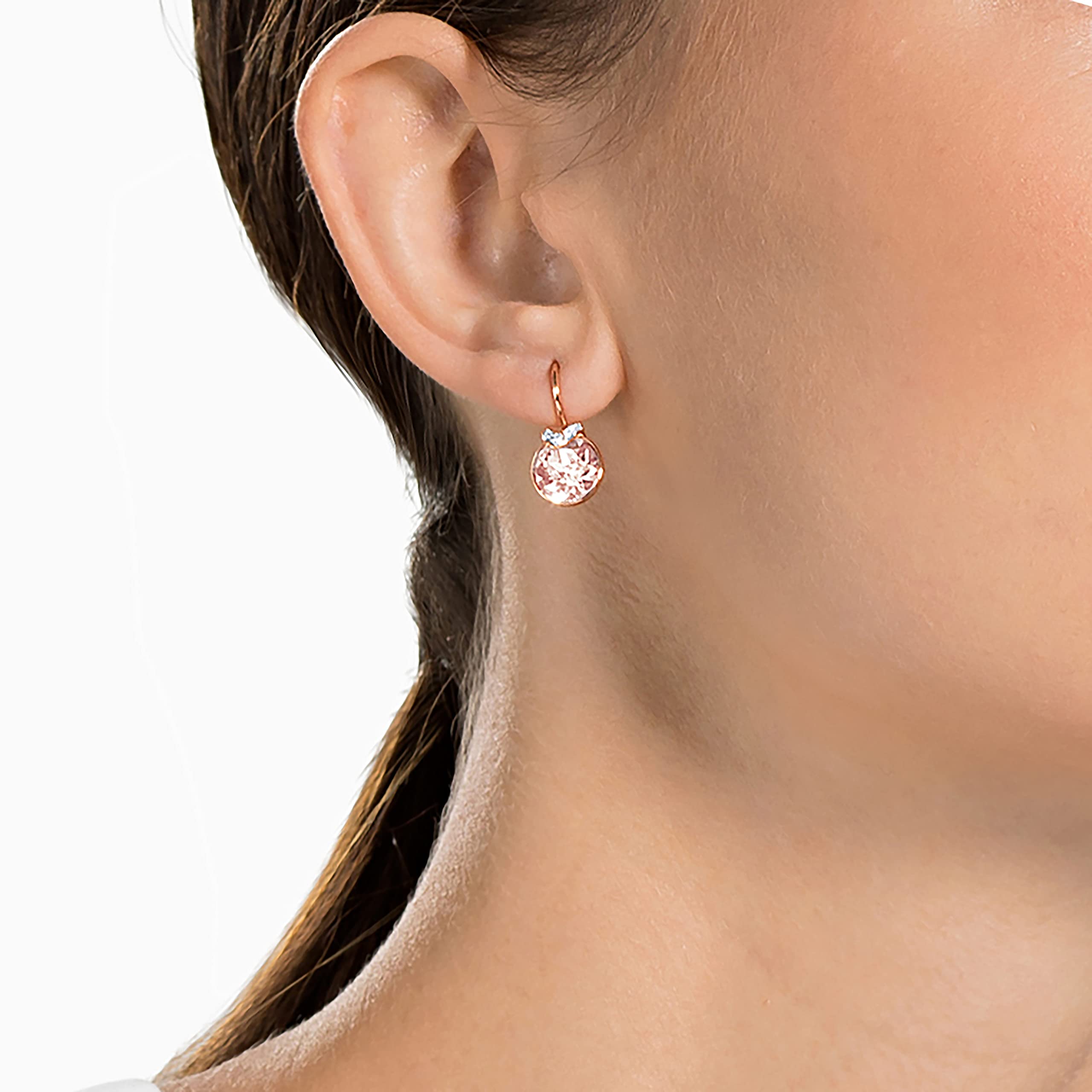 Foto 4 pulgar | Pendientes Swarovski Bella V De Cristal Rosa Chapados En Oro Rosa - Venta Internacional.