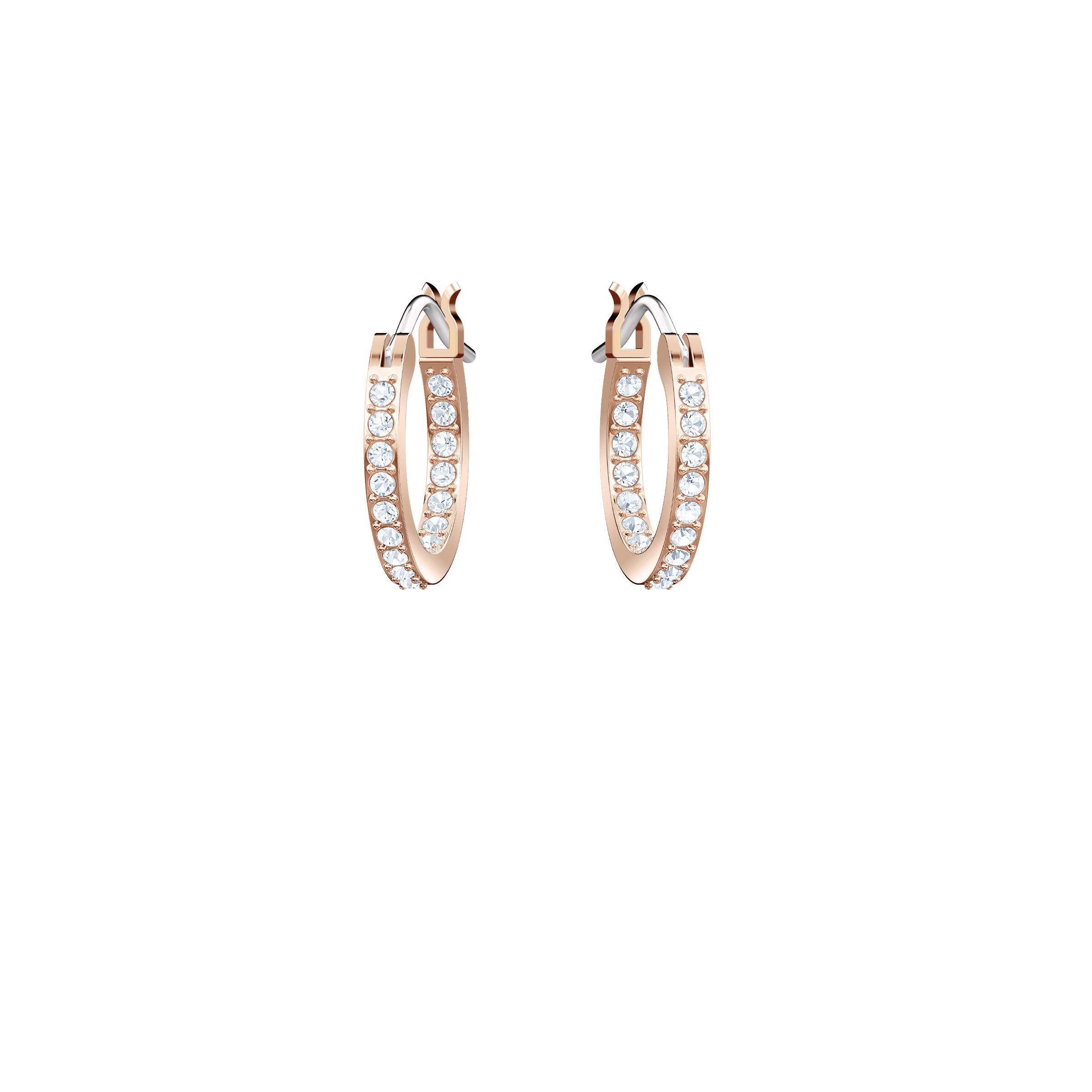 Foto 5 pulgar | Pendientes Swarovski Symbolica Evil Eye Hoop En Oro Rosa Para Mujer - Venta Internacional.