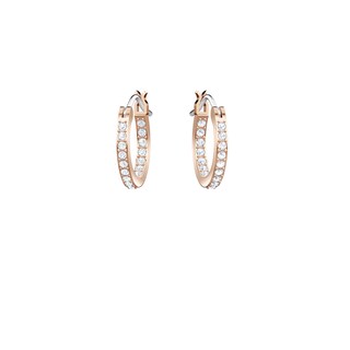Foto 4 | Pendientes Swarovski Symbolica Evil Eye Hoop En Oro Rosa Para Mujer - Venta Internacional.