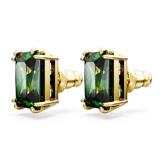 Foto 3 | Pendientes Swarovski Stilla Stud, Color Verde, Talla Rectangular, Tono Dorado - Venta Internacional.