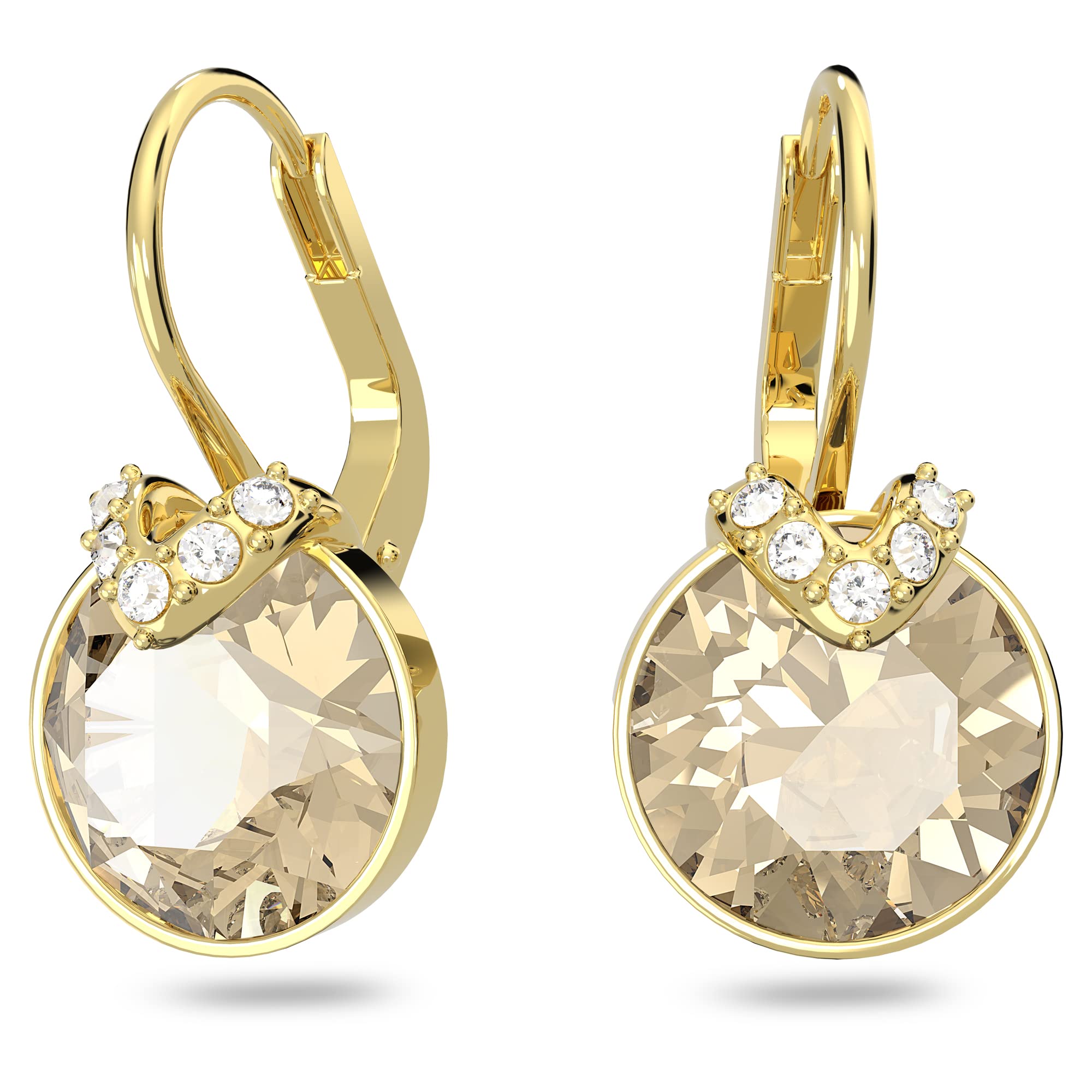 Foto 1 | Pendientes Swarovski Bella V Drop Con Cristales Dorados - Venta Internacional.