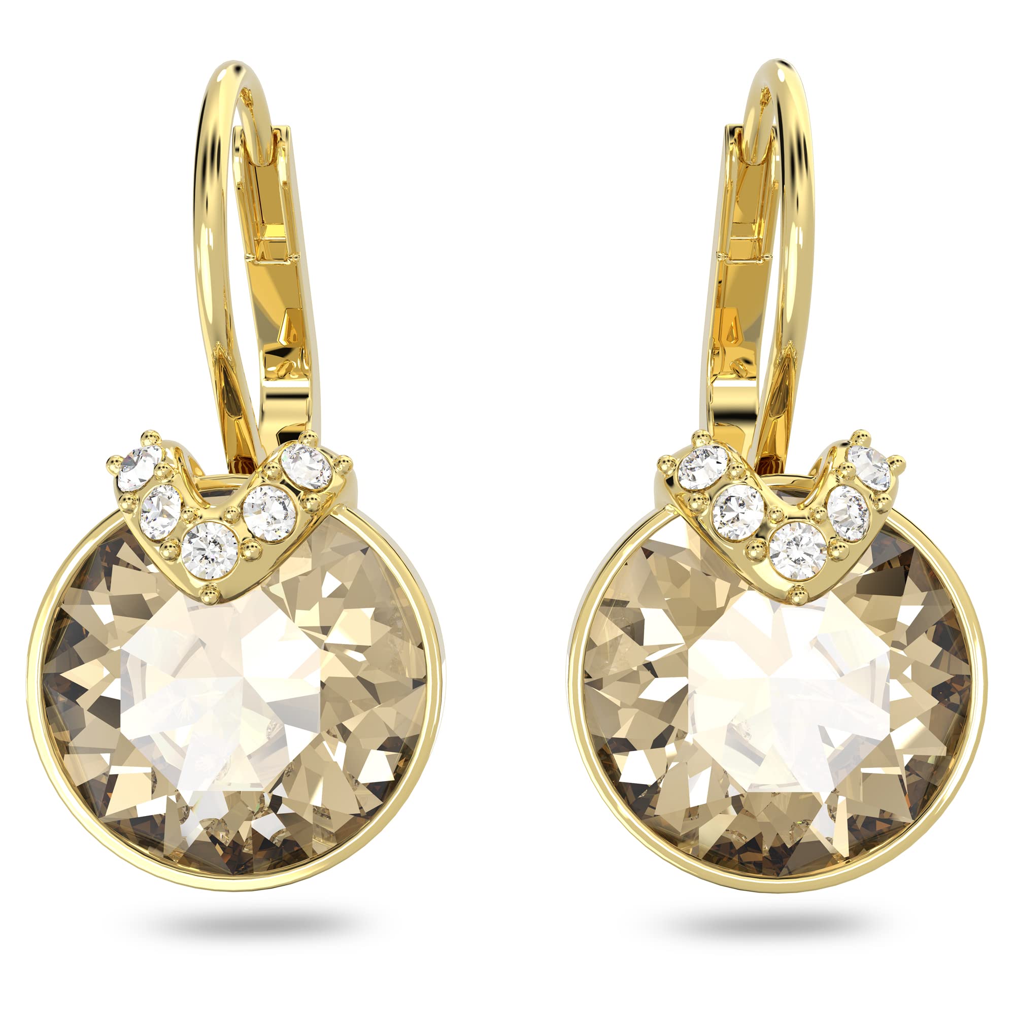 Foto 2 | Pendientes Swarovski Bella V Drop Con Cristales Dorados - Venta Internacional.