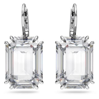 Foto 1 | Pendientes Swarovski Millenia Drop Con Cristal Octagonal Transparente - Venta Internacional.