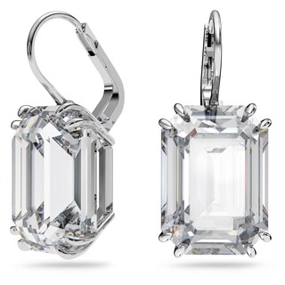 Foto 2 | Pendientes Swarovski Millenia Drop Con Cristal Octagonal Transparente - Venta Internacional.
