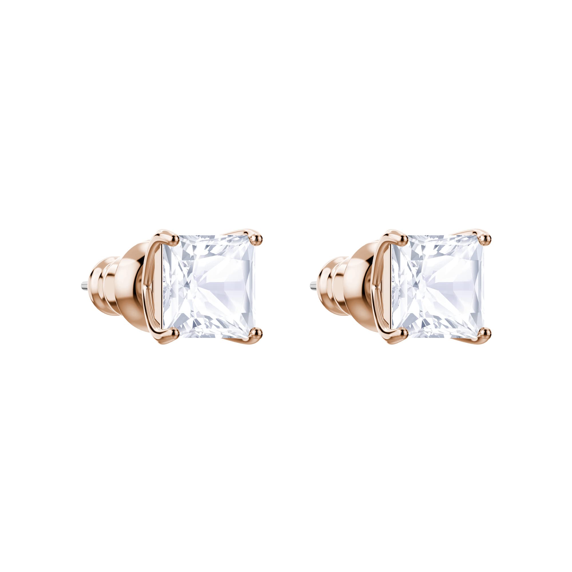 Foto 4 pulgar | Pendientes Cuadrados Swarovski Attract Con Cristales Transparentes - Venta Internacional.