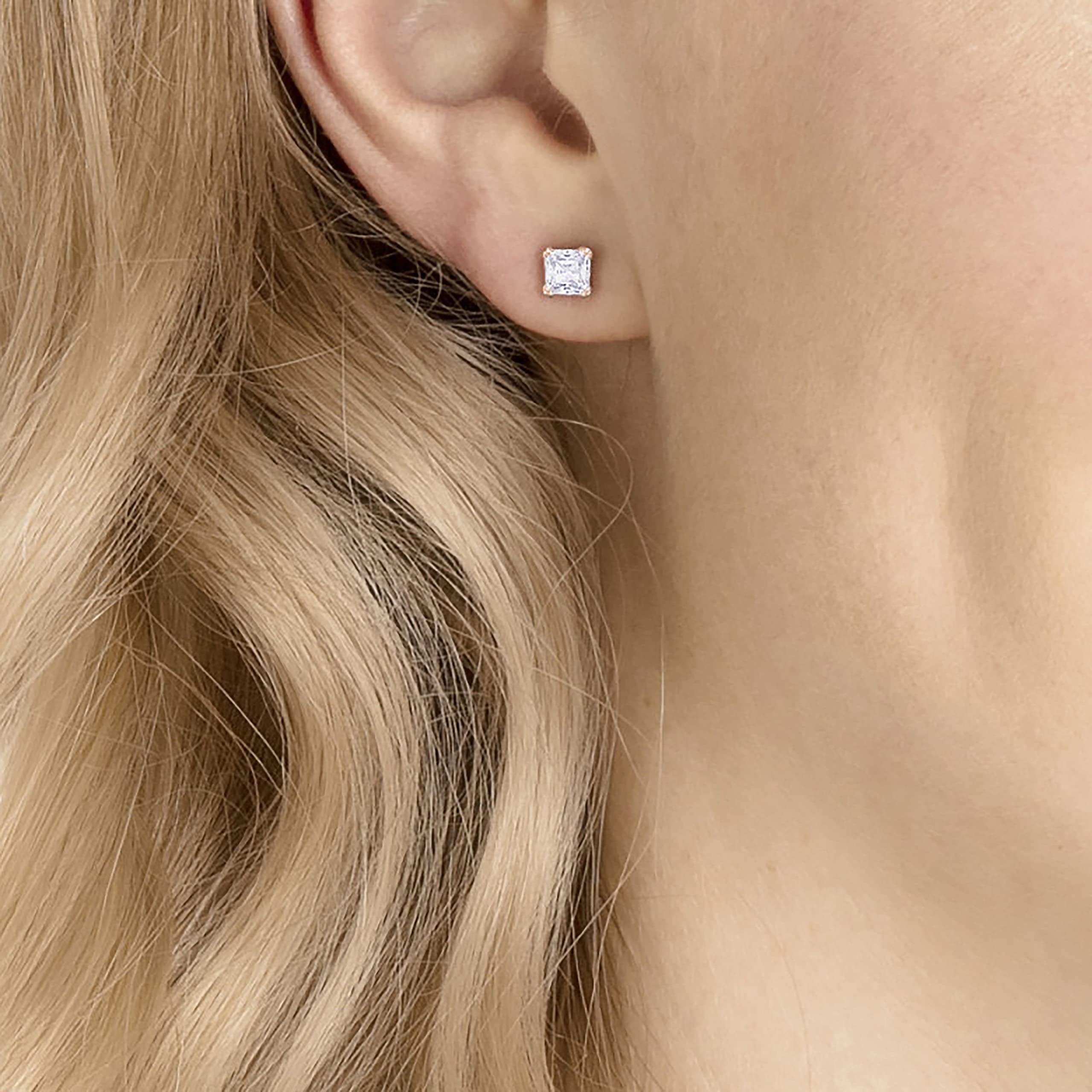 Foto 6 pulgar | Pendientes Cuadrados Swarovski Attract Con Cristales Transparentes - Venta Internacional.