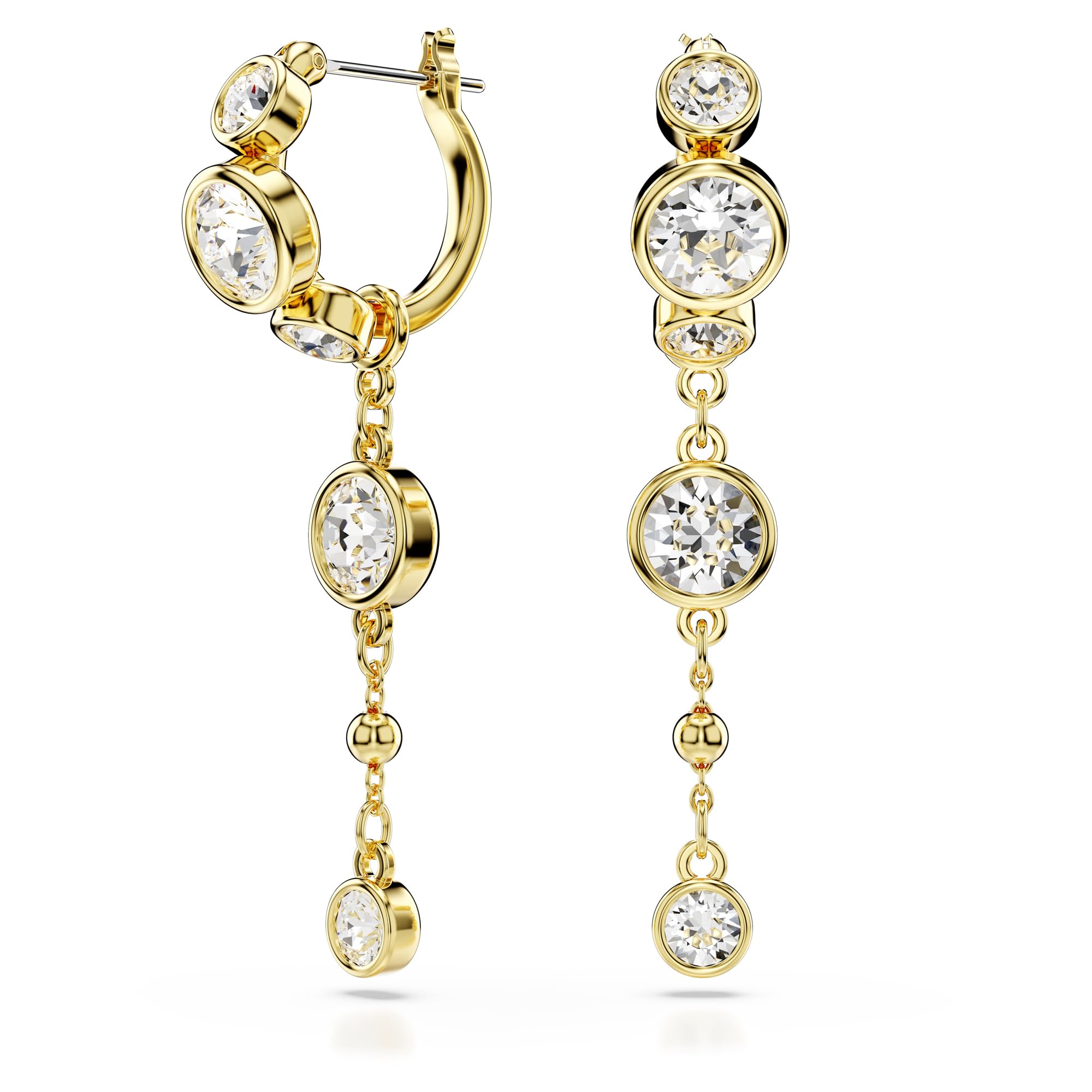 Foto 1 | Pendientes Swarovski Imber Drop Con Forma De Miniaro Con Cristales En Tono Dorado - Venta Internacional.