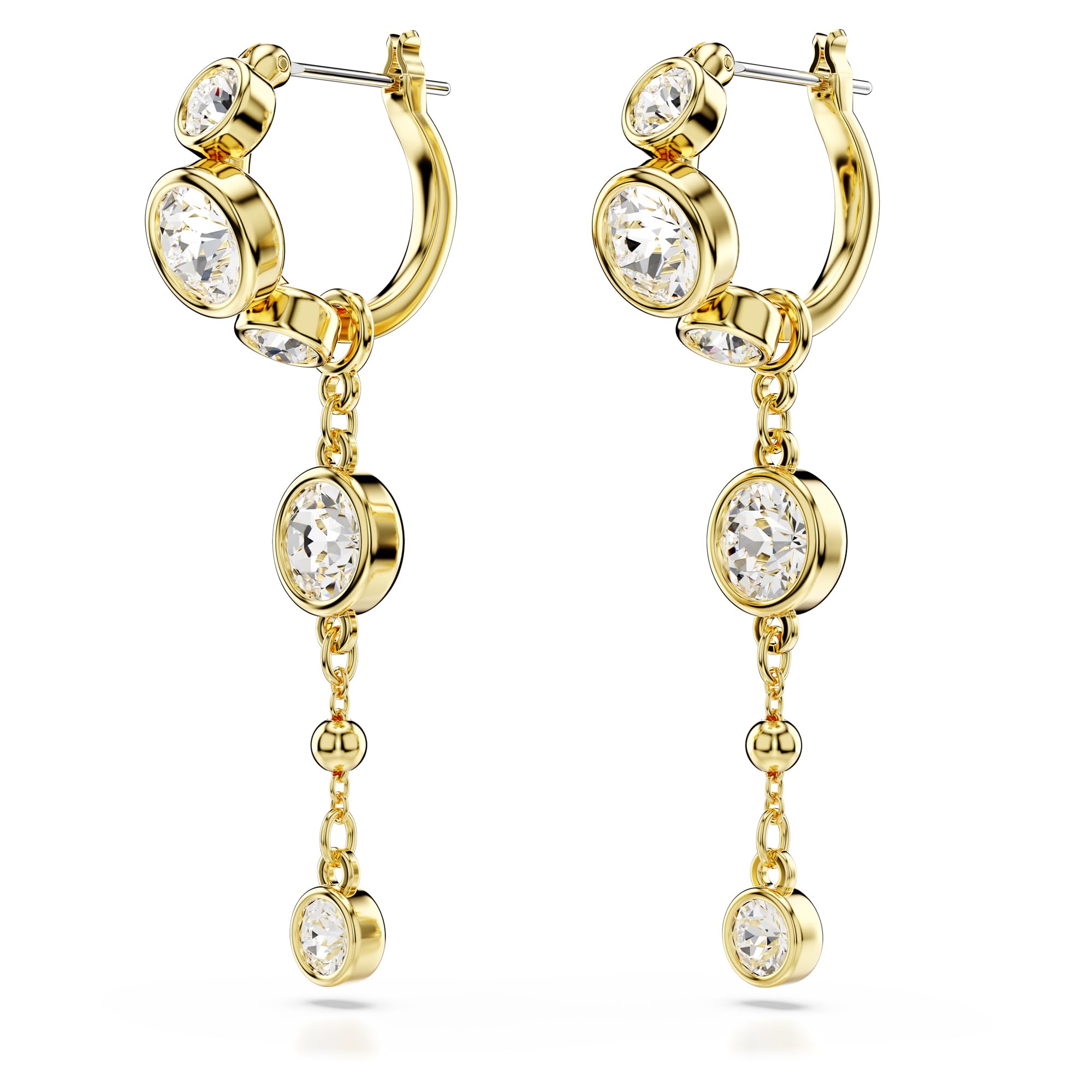 Foto 3 | Pendientes Swarovski Imber Drop Con Forma De Miniaro Con Cristales En Tono Dorado - Venta Internacional.