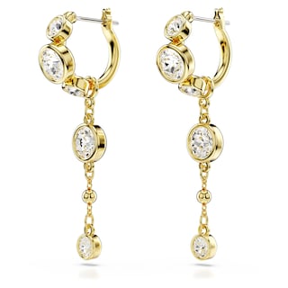 Foto 3 | Pendientes Swarovski Imber Drop Con Forma De Miniaro Con Cristales En Tono Dorado - Venta Internacional.