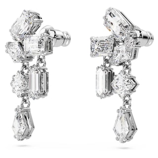 Foto 3 | Pendientes Swarovski Mesmera Drop Pequeños Con Piedras Transparentes De Talla Mixta - Venta Internacional.