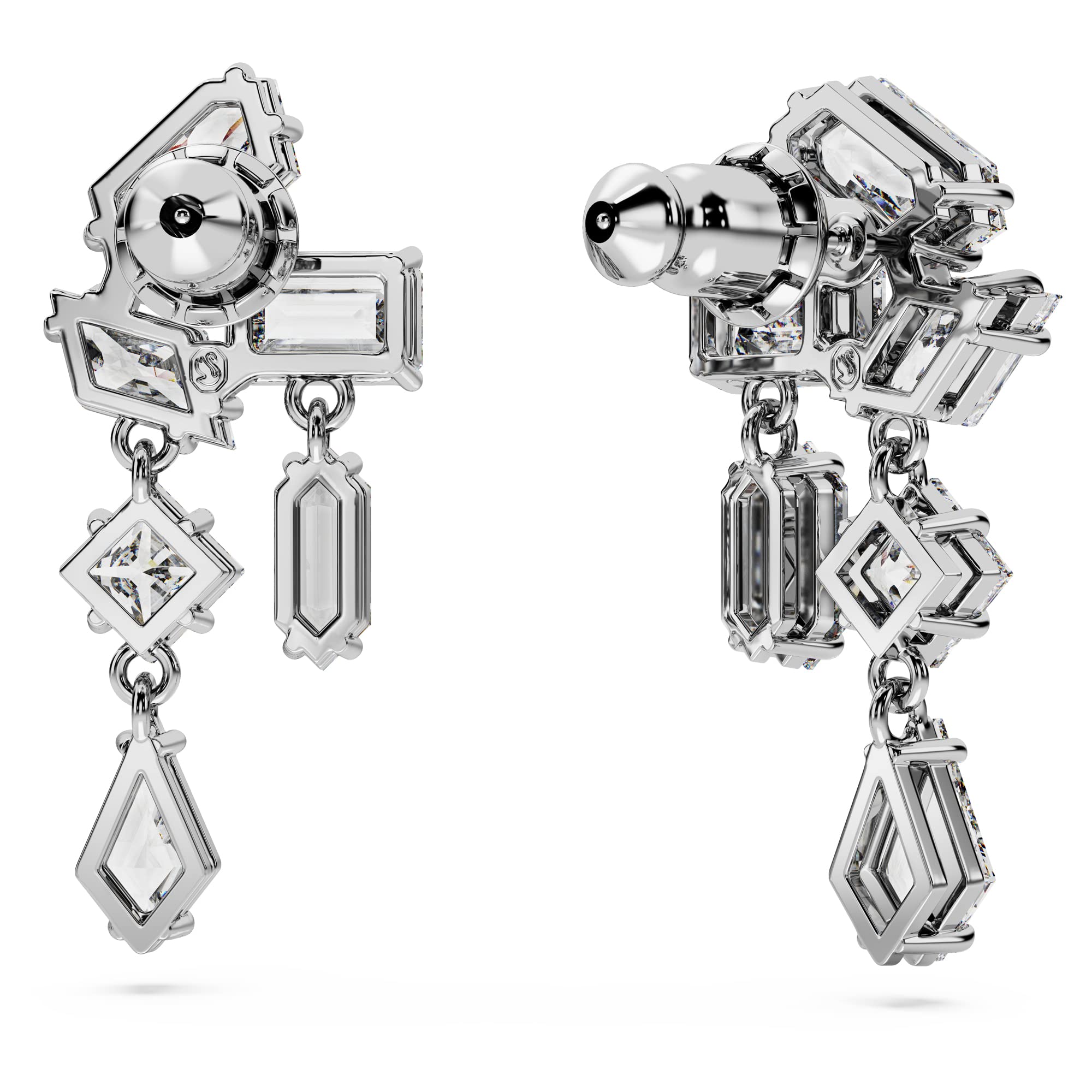 Foto 4 | Pendientes Swarovski Mesmera Drop Pequeños Con Piedras Transparentes De Talla Mixta - Venta Internacional.