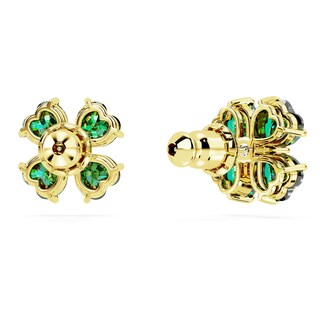 Foto 4 | Pendientes De Tuerca Swarovski Idyllia En Tono Dorado Con Piedras Verdes - Venta Internacional.
