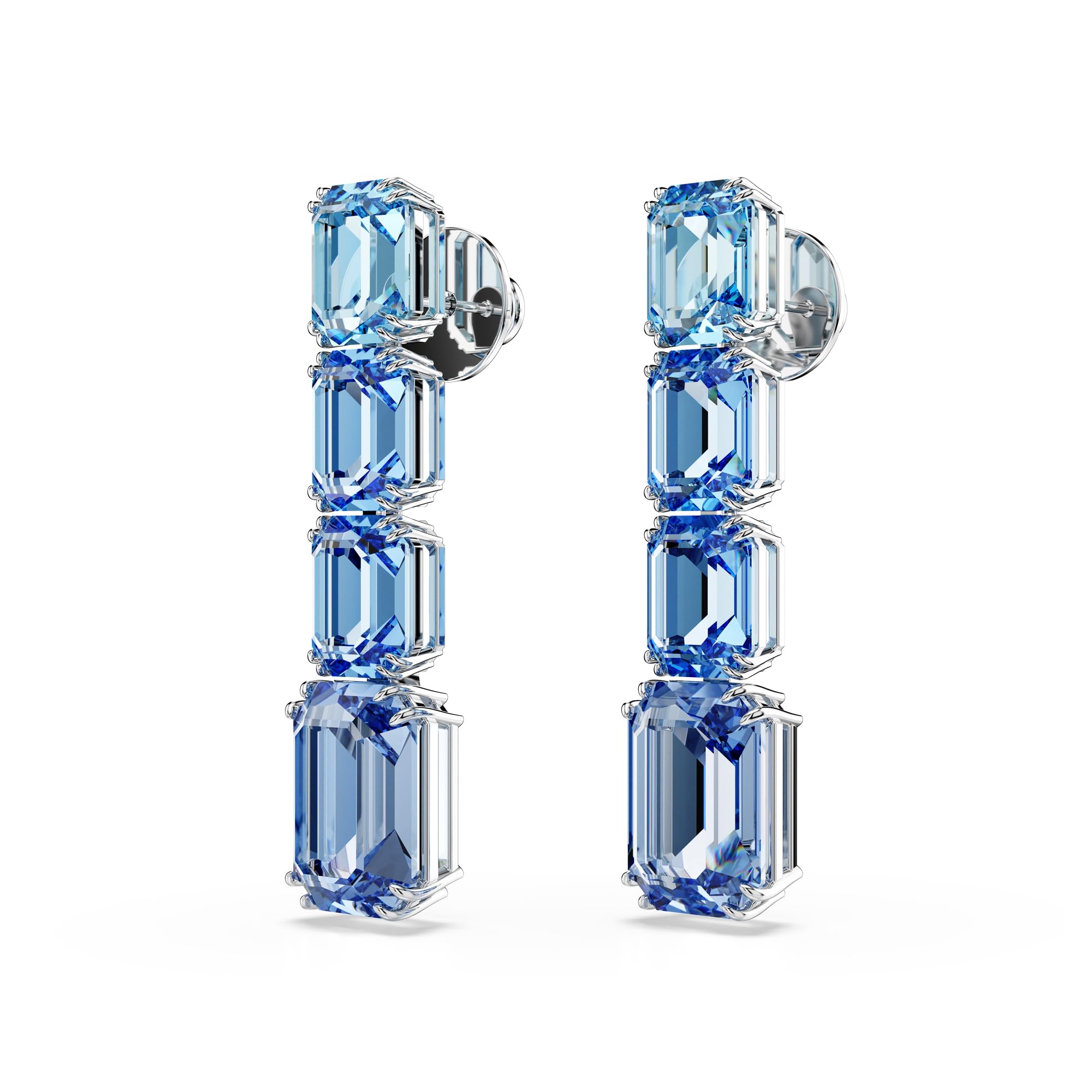 Foto 3 | Pendientes Swarovski Millenia Drop Octagon Azul Rodiado - Venta Internacional.