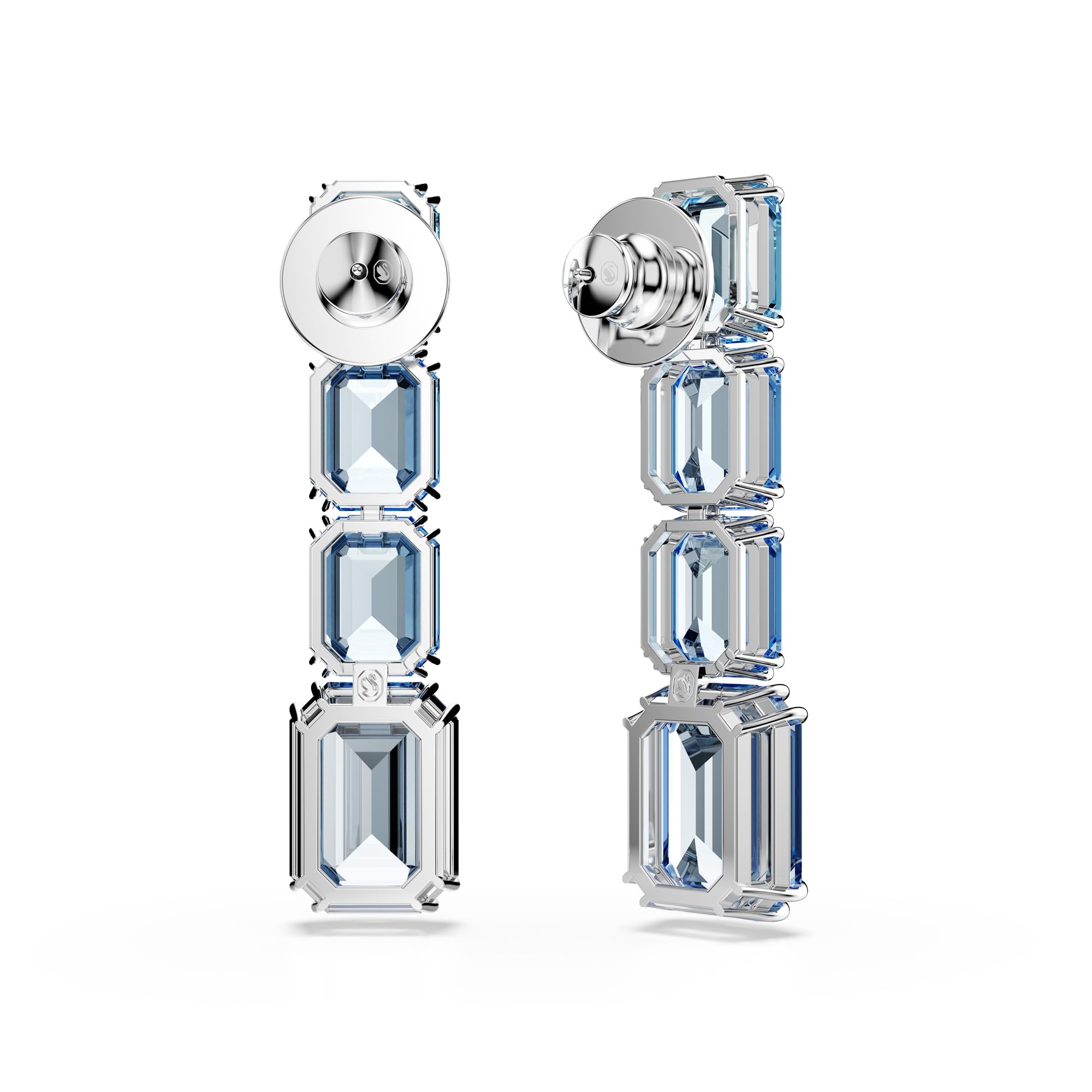 Foto 4 | Pendientes Swarovski Millenia Drop Octagon Azul Rodiado - Venta Internacional.