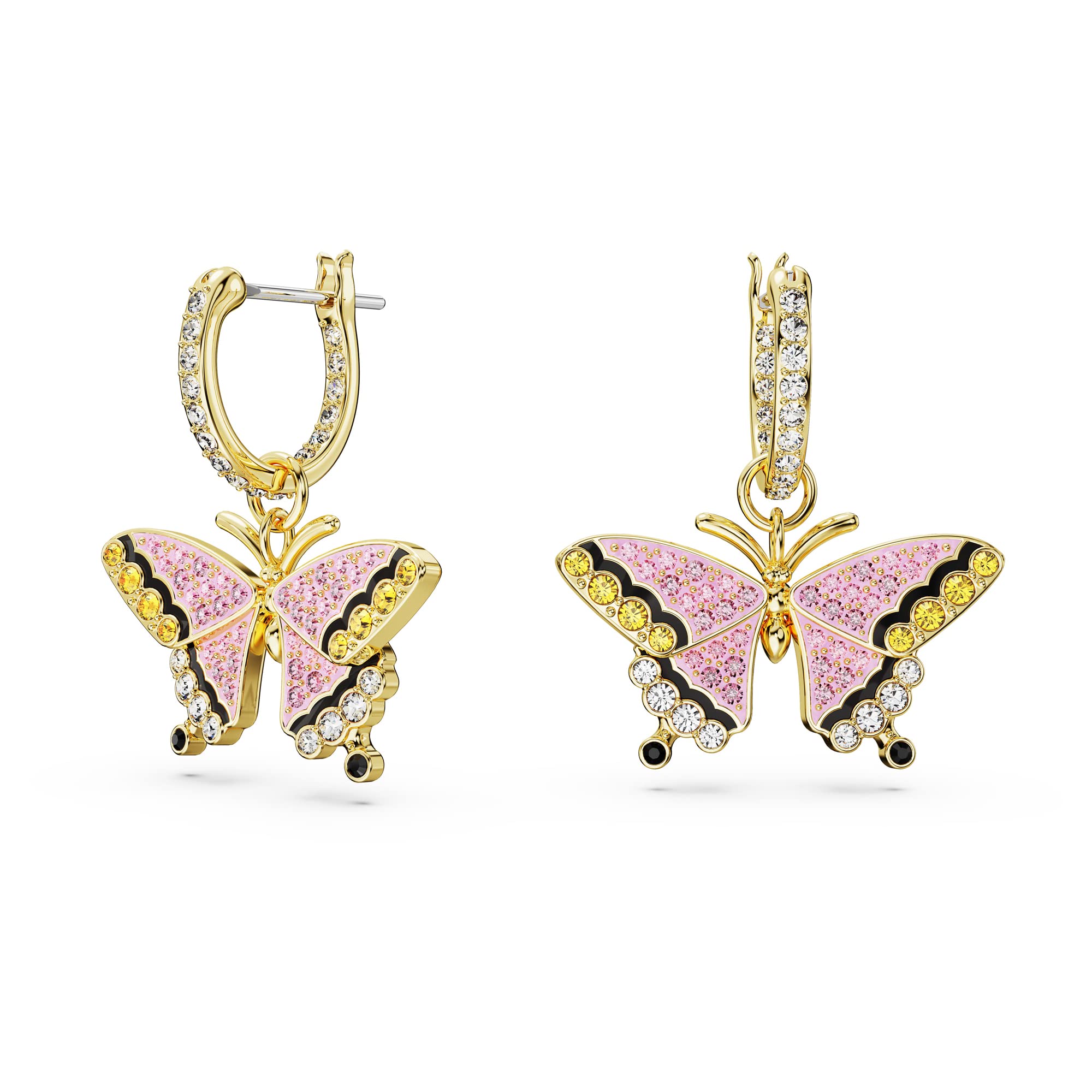 Foto 1 | Pendientes Swarovski Idyllia Drop En Tono Dorado Con Piedras Multicolores - Venta Internacional.