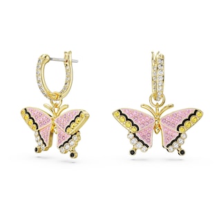 Foto 1 | Pendientes Swarovski Idyllia Drop En Tono Dorado Con Piedras Multicolores - Venta Internacional.