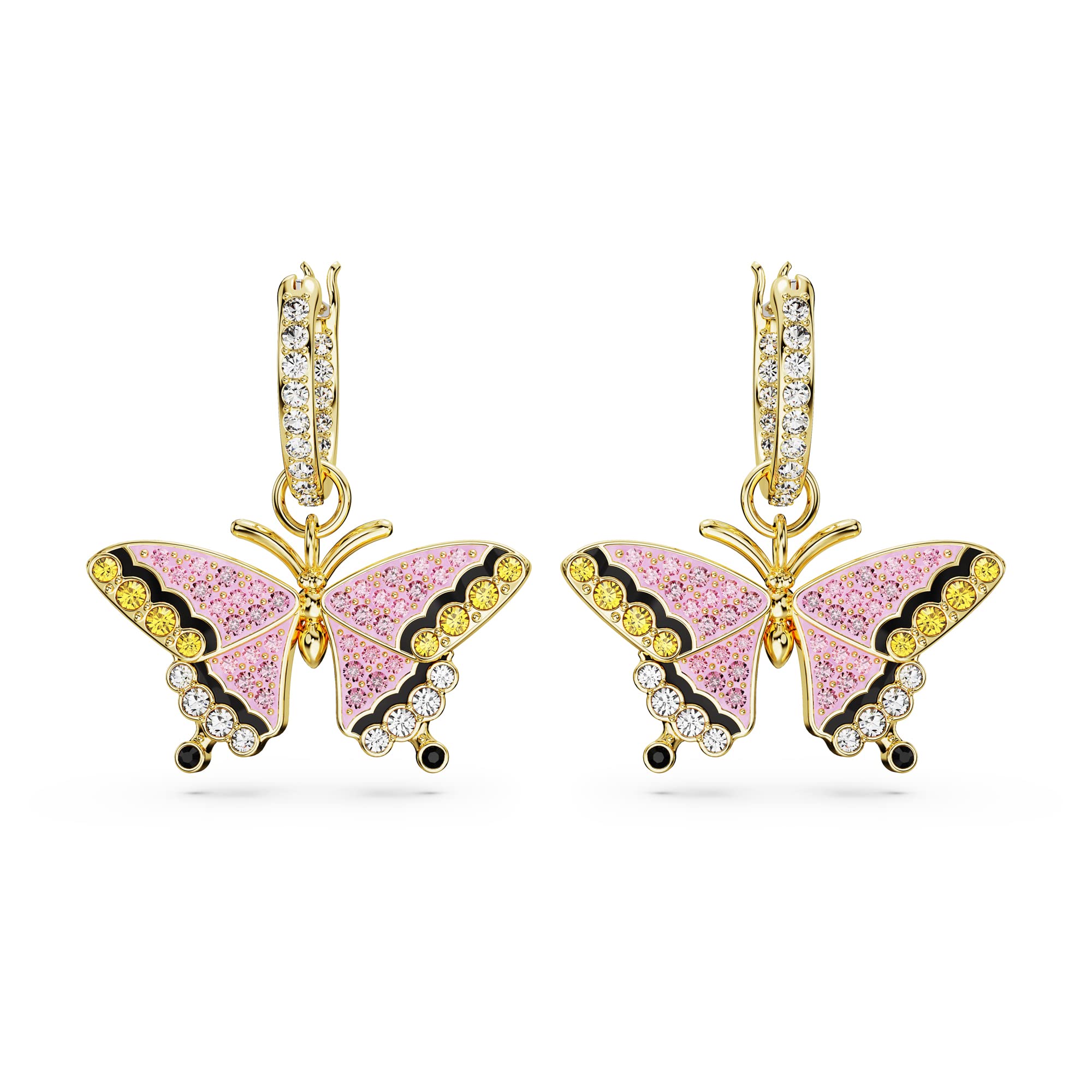 Foto 3 pulgar | Pendientes Swarovski Idyllia Drop En Tono Dorado Con Piedras Multicolores - Venta Internacional.