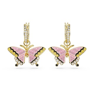 Foto 2 | Pendientes Swarovski Idyllia Drop En Tono Dorado Con Piedras Multicolores - Venta Internacional.