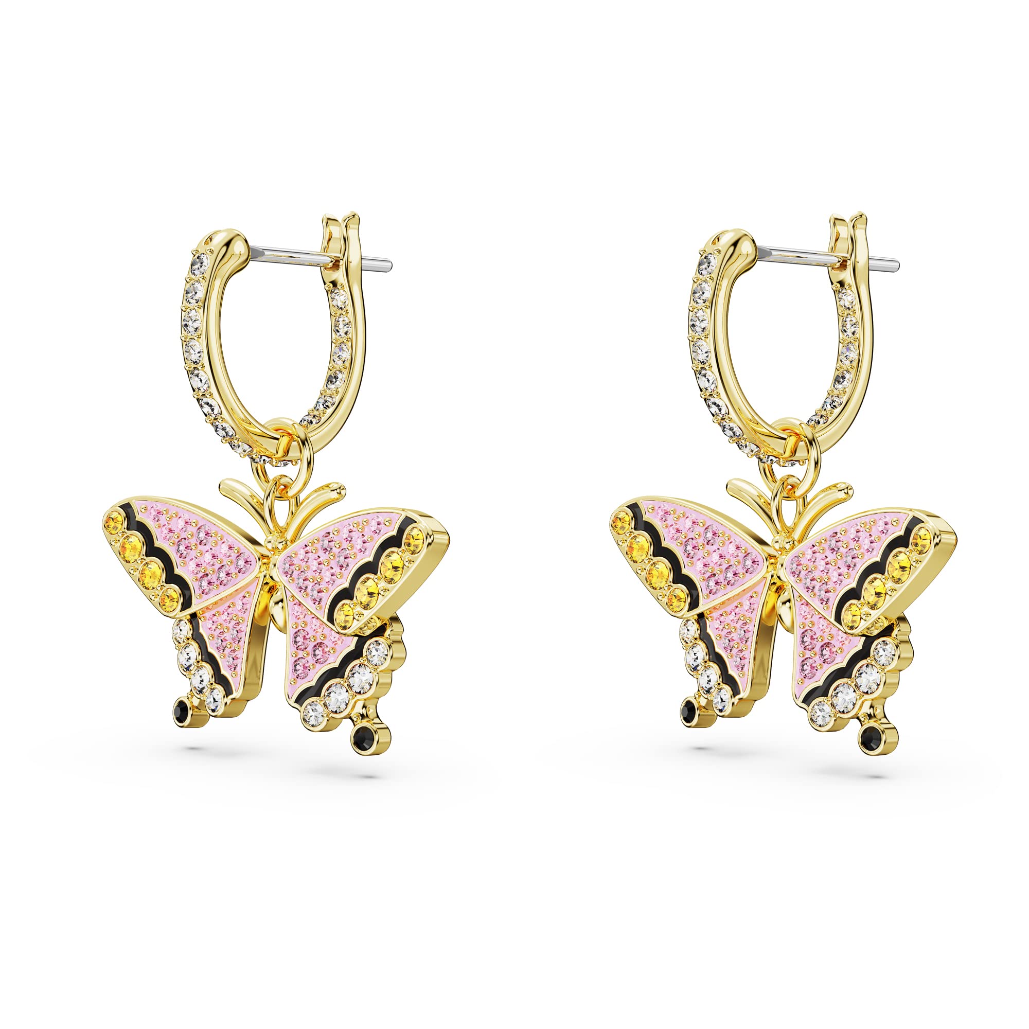 Foto 3 | Pendientes Swarovski Idyllia Drop En Tono Dorado Con Piedras Multicolores - Venta Internacional.
