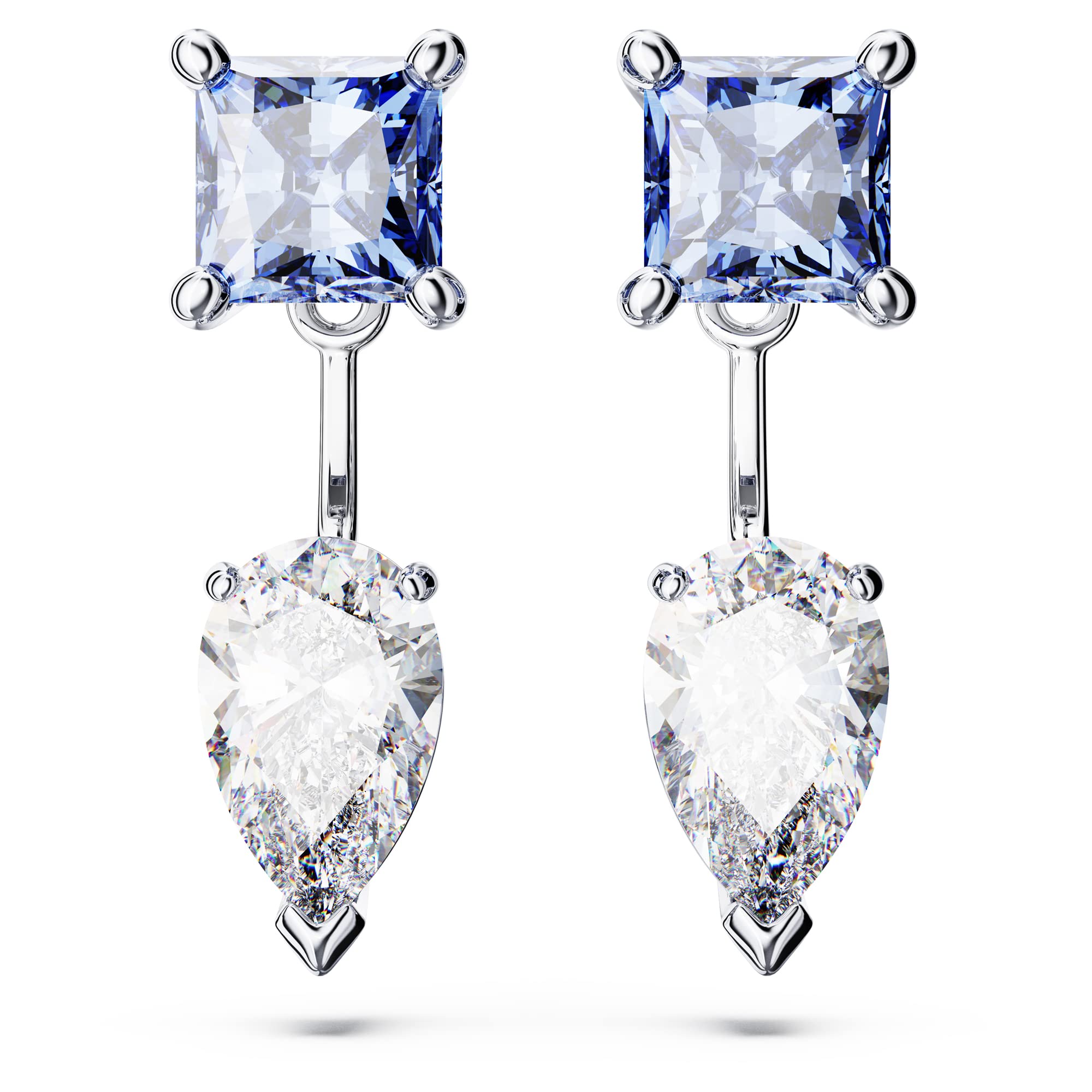 Foto 2 | Chaquetas Con Aretes Swarovski Mesmera Con Acabado En Rodio Azul/transparente - Venta Internacional.