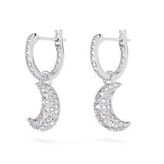 Foto 3 | Pendientes Swarovski Sublima Drop Con Forma De Luna Creciente En Rodio - Venta Internacional.