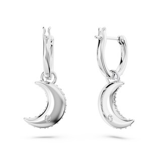 Foto 4 | Pendientes Swarovski Sublima Drop Con Forma De Luna Creciente En Rodio - Venta Internacional.