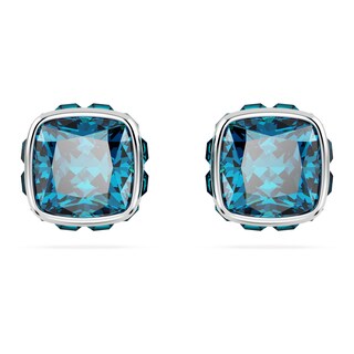 Foto 1 | Pendientes De Tuerca De Cristal Azul Con Piedra Natal De Swarovski En Diciembre - Venta Internacional.