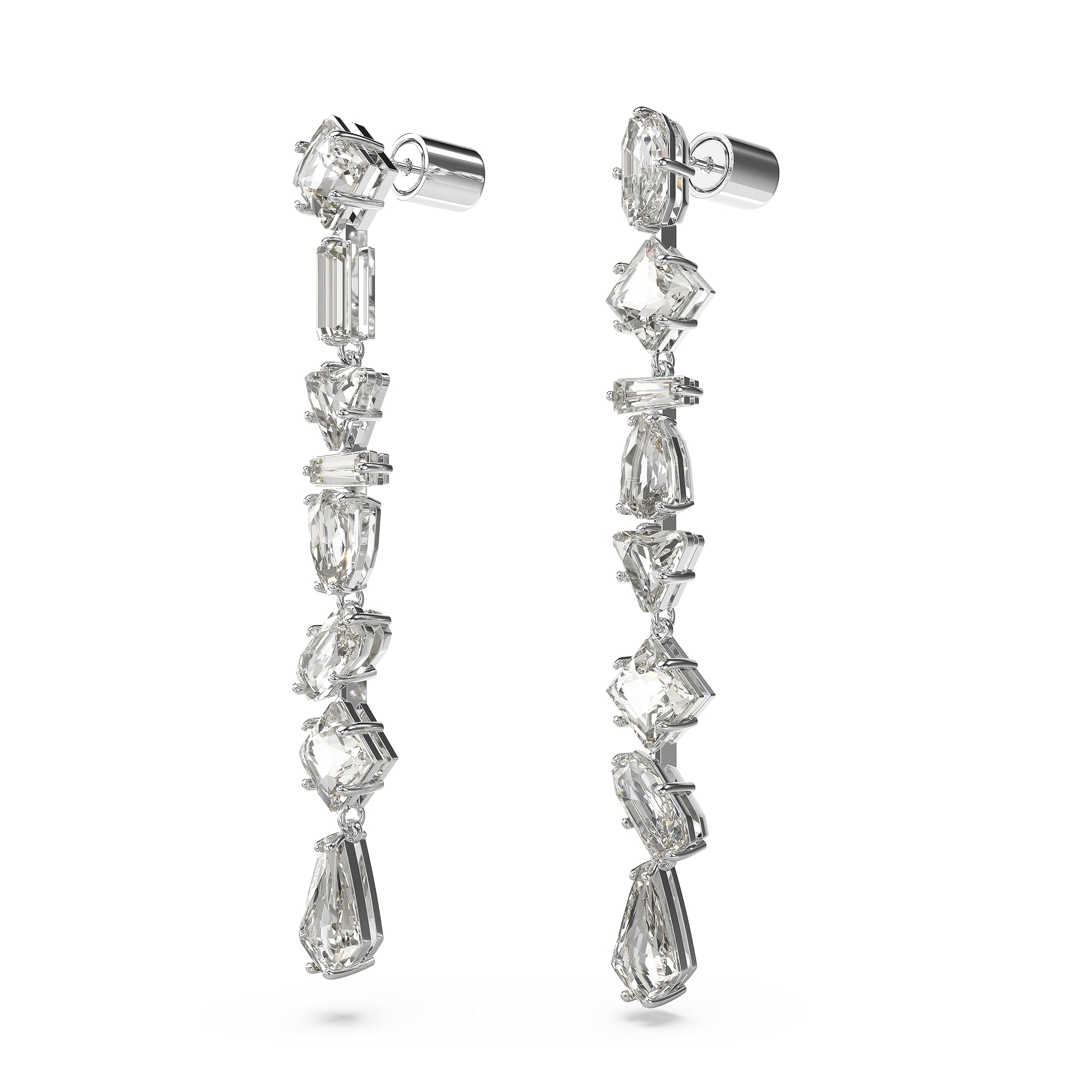Foto 4 pulgar | Pendientes Swarovski Mesmera Drop Clear Cristals Rodio - Venta Internacional.