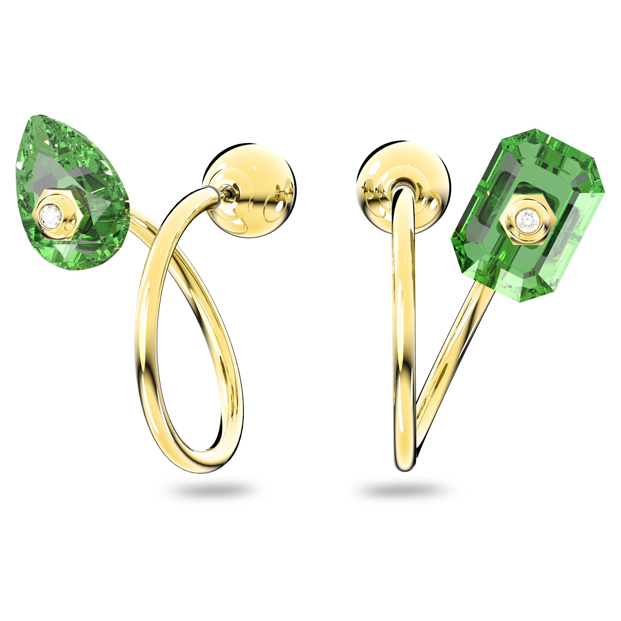 Foto 1 | Pendientes Swarovski Studiosa Bañados En Oro Verde - Venta Internacional.