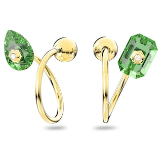 Foto 2 | Pendientes Swarovski Studiosa Bañados En Oro Verde - Venta Internacional.