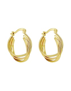 Foto 4 | Arracadas Zvezda Multiaros Chapa de Oro 18k