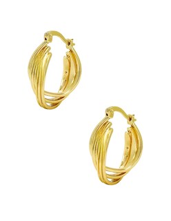 Foto 5 | Arracadas Zvezda Multiaros Chapa de Oro 18k